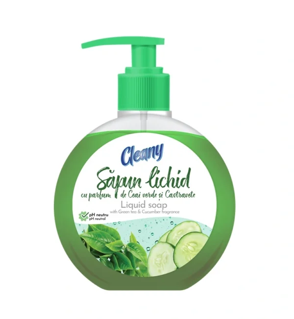 SENZATE/CLEANY SAPUN LICHID POMPA 500ML CEAI VERDE CASTRAVETE