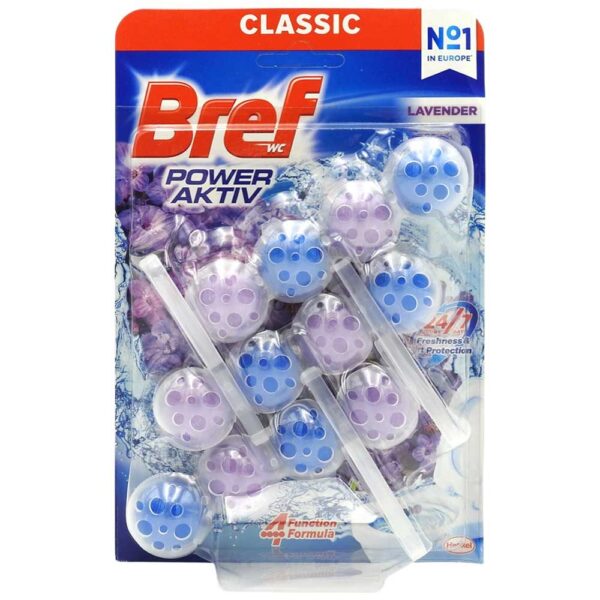 BREF ODORIZANT WC BILE POWER AKTIV 3X50G LAVANDA