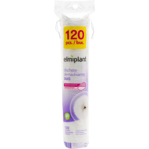 ELMIPLANT DISCHETE DEMACHIANTE 120BUC DUO, Make UP ELMIPLANT DISCHETE DEMACHIANTE 120BUC DUO