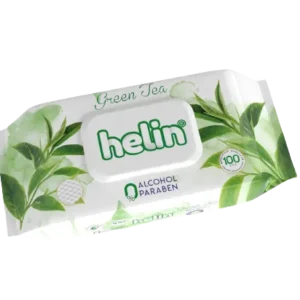HELIN SERVETELE UMEDE 100BUC GREEN TEA
