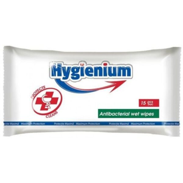 HYGIENIUM SERVETELE UMEDE 15BUC ANTIBACTERIENE