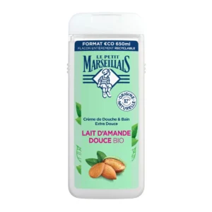 LE PETIT MARSEILLAIS GEL DUS 650ML BIO LAPTE MIGDALE - imagine 1