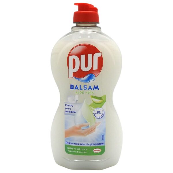 PUR DETERGENT VASE LICHID 450ML ALOE VERA