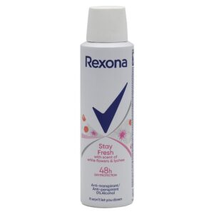 REXONA ANTIPERSPIRANT DEO 150ML WHITE FLOWERS LYCHEE